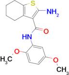 2-amino-N-(2,5-dimethoxyphenyl)-4,5,6,7-tetrahydro-1-benzothiophene-3-carboxamide