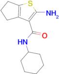 2-amino-N-cyclohexyl-5,6-dihydro-4H-cyclopenta[b]thiophene-3-carboxamide