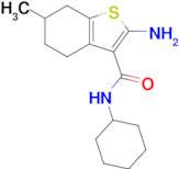 2-amino-N-cyclohexyl-6-methyl-4,5,6,7-tetrahydro-1-benzothiophene-3-carboxamide