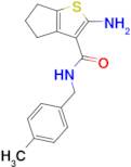 2-amino-N-(4-methylbenzyl)-5,6-dihydro-4H-cyclopenta[b]thiophene-3-carboxamide