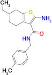 2-amino-6-ethyl-N-(4-methylbenzyl)-4,5,6,7-tetrahydro-1-benzothiophene-3-carboxamide