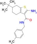 2-amino-6-tert-butyl-N-(4-methylbenzyl)-4,5,6,7-tetrahydro-1-benzothiophene-3-carboxamide