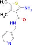 2-amino-4,5-dimethyl-N-(pyridin-3-ylmethyl)thiophene-3-carboxamide