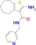 2-amino-N-(pyridin-3-ylmethyl)-5,6,7,8-tetrahydro-4H-cyclohepta[b]thiophene-3-carboxamide