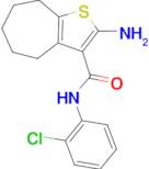 2-amino-N-(2-chlorophenyl)-5,6,7,8-tetrahydro-4H-cyclohepta[b]thiophene-3-carboxamide