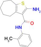 2-amino-N-(2-methylphenyl)-5,6,7,8-tetrahydro-4H-cyclohepta[b]thiophene-3-carboxamide