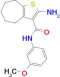 2-amino-N-(3-methoxyphenyl)-5,6,7,8-tetrahydro-4H-cyclohepta[b]thiophene-3-carboxamide