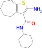 2-amino-N-cyclohexyl-5,6,7,8-tetrahydro-4H-cyclohepta[b]thiophene-3-carboxamide