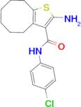 2-amino-N-(4-chlorophenyl)-4,5,6,7,8,9-hexahydrocycloocta[b]thiophene-3-carboxamide