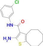 2-amino-N-(3-chlorophenyl)-4,5,6,7,8,9-hexahydrocycloocta[b]thiophene-3-carboxamide