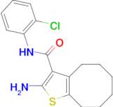 2-amino-N-(2-chlorophenyl)-4,5,6,7,8,9-hexahydrocycloocta[b]thiophene-3-carboxamide