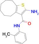 2-amino-N-(2-methylphenyl)-4,5,6,7,8,9-hexahydrocycloocta[b]thiophene-3-carboxamide