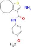 2-amino-N-(4-methoxyphenyl)-4,5,6,7,8,9-hexahydrocycloocta[b]thiophene-3-carboxamide
