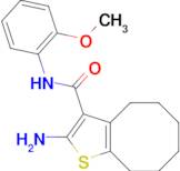 2-amino-N-(2-methoxyphenyl)-4,5,6,7,8,9-hexahydrocycloocta[b]thiophene-3-carboxamide