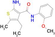 2-amino-4-ethyl-N-(2-methoxyphenyl)-5-methylthiophene-3-carboxamide