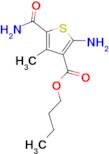 butyl 2-amino-5-(aminocarbonyl)-4-methylthiophene-3-carboxylate