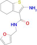 2-amino-N-(2-furylmethyl)-4,5,6,7-tetrahydro-1-benzothiophene-3-carboxamide