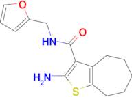 2-amino-N-(2-furylmethyl)-5,6,7,8-tetrahydro-4H-cyclohepta[b]thiophene-3-carboxamide