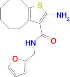 2-amino-N-(2-furylmethyl)-4,5,6,7,8,9-hexahydrocycloocta[b]thiophene-3-carboxamide