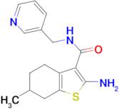 2-amino-6-methyl-N-(pyridin-3-ylmethyl)-4,5,6,7-tetrahydro-1-benzothiophene-3-carboxamide