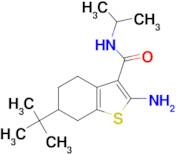 2-amino-6-tert-butyl-N-isopropyl-4,5,6,7-tetrahydro-1-benzothiophene-3-carboxamide