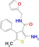 2-amino-N-(2-furylmethyl)-5-methyl-4-phenylthiophene-3-carboxamide