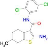 2-amino-N-(2,5-dichlorophenyl)-6-methyl-4,5,6,7-tetrahydro-1-benzothiophene-3-carboxamide