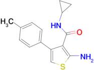 2-amino-N-cyclopropyl-4-(4-methylphenyl)thiophene-3-carboxamide