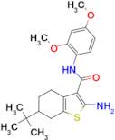 2-amino-N-(2,4-dimethoxyphenyl)-tert-butyl-4,5,6,7-tetrahydro-1-benzothiophene-3-carboxamide