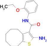 2-amino-N-(2-ethoxyphenyl)-4,5,6,7,8,9-hexahydrocycloocta[b]thiophene-3-carboxamide