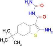 2-amino-N-(aminocarbonyl)-6-tert-butyl-4,5,6,7-tetrahydro-1-benzothiophene-3-carboxamide