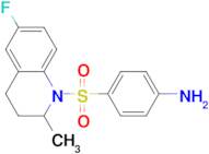 4-[(6-fluoro-2-methyl-3,4-dihydroquinolin-1(2H)-yl)sulfonyl]aniline