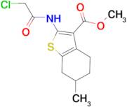 methyl 2-[(chloroacetyl)amino]-6-methyl-4,5,6,7-tetrahydro-1-benzothiophene-3-carboxylate