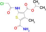 isopropyl 5-(aminocarbonyl)-2-[(chloroacetyl)amino]-4-methylthiophene-3-carboxylate