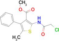 methyl 2-[(chloroacetyl)amino]-5-methyl-4-phenylthiophene-3-carboxylate