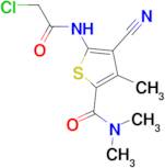 5-[(chloroacetyl)amino]-4-cyano-N,N,3-trimethylthiophene-2-carboxamide
