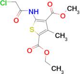 2-ethyl 4-methyl 5-[(chloroacetyl)amino]-3-methylthiophene-2,4-dicarboxylate