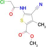 methyl 5-[(chloroacetyl)amino]-4-cyano-3-methylthiophene-2-carboxylate