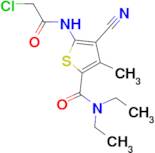 5-[(chloroacetyl)amino]-4-cyano-N,N-diethyl-3-methylthiophene-2-carboxamide