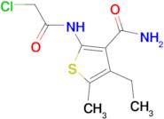 2-[(chloroacetyl)amino]-4-ethyl-5-methylthiophene-3-carboxamide