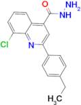 8-chloro-2-(4-ethylphenyl)quinoline-4-carbohydrazide