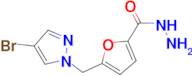 5-[(4-bromo-1H-pyrazol-1-yl)methyl]-2-furohydrazide