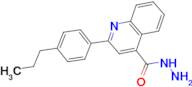 2-(4-propylphenyl)quinoline-4-carbohydrazide