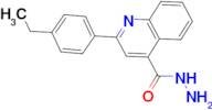 2-(4-ethylphenyl)quinoline-4-carbohydrazide