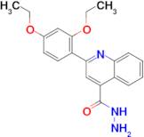 2-(2,4-diethoxyphenyl)quinoline-4-carbohydrazide