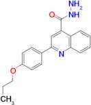 2-(4-propoxyphenyl)quinoline-4-carbohydrazide