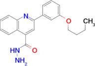 2-(3-butoxyphenyl)quinoline-4-carbohydrazide