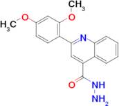 2-(2,4-dimethoxyphenyl)quinoline-4-carbohydrazide