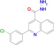 2-(3-chlorophenyl)quinoline-4-carbohydrazide