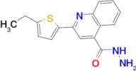 2-(5-ethylthien-2-yl)quinoline-4-carbohydrazide